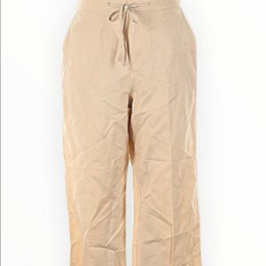 Croft and Barrow cream colored linen type pants